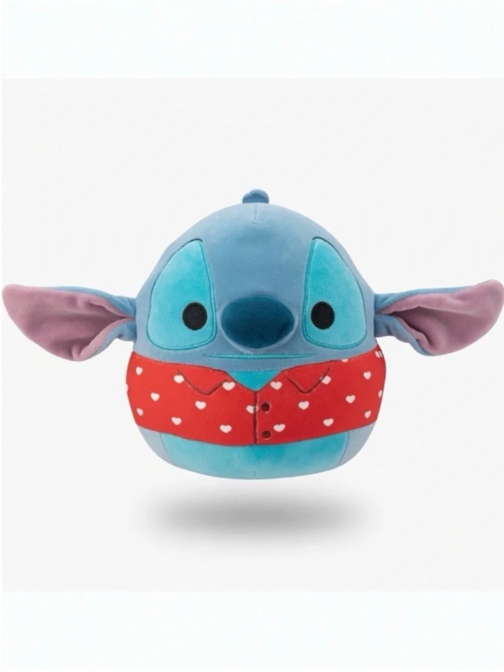 Disney Stitch Squishmallows Valentine’s Day Plush 8” Red Hearts Shirt EUC